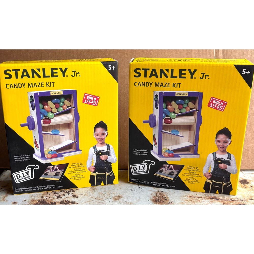 2 Stanley‎ Jr. Candy Maze Kit Build & Play Toy STEM Educational Activity DIY NIB